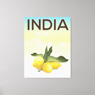 インドレモン旅行ポスター キャンバスプリント