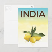 インドレモン旅行ポスター ポストカード (正面/裏面)