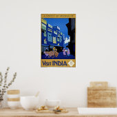 インドヴィンテージ旅行を訪れる ポスター (キッチン)