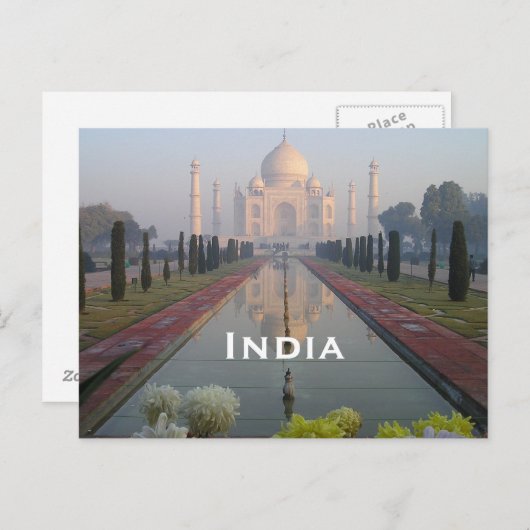 インドヴィンテージ旅行観光客追加 ポストカード (正面/裏面)