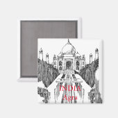 インドヴィンテージ旅行観光 マグネット (正面/裏面)