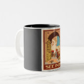 インドヴィンテージ旅行 ツートーンマグカップ (正面左)