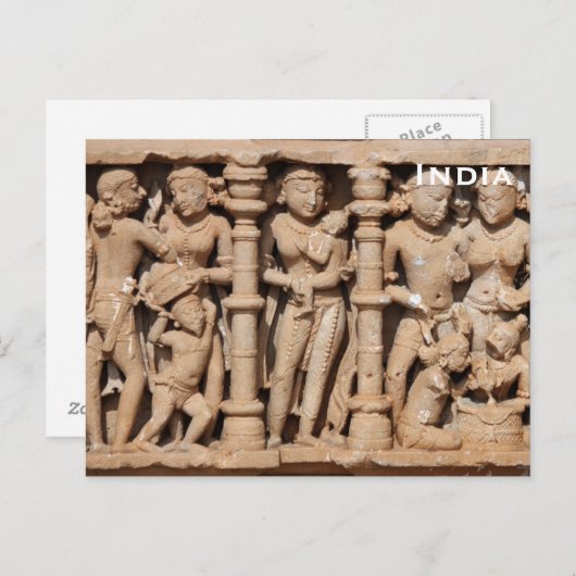 インドヴィンテージ観光旅行の追加 ポストカード (正面/裏面)