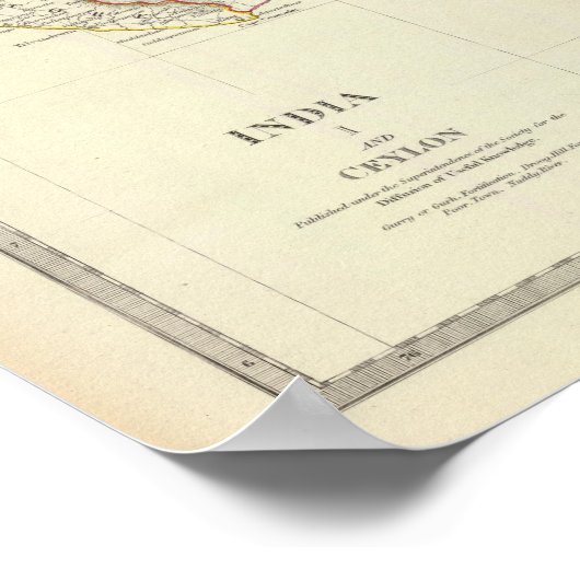 インド一世とセイロン ポスター (角)