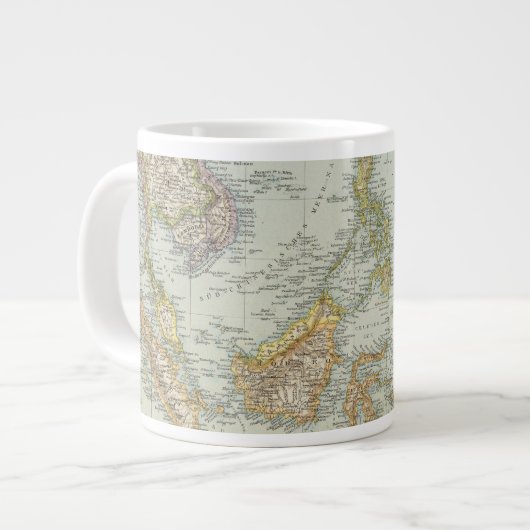 インド中国とマレーシア列島 ジャンボコーヒーマグカップ (正面左)