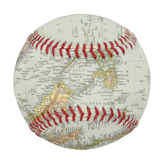 インド中国とマレーシア列島 野球ボール (正面)