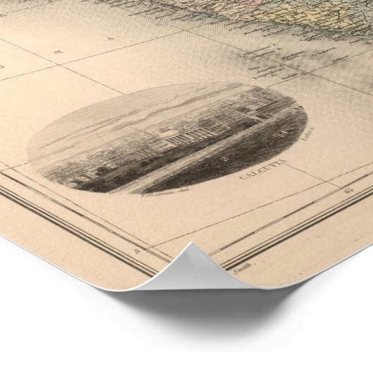 インド中央アジア ポスター (角)