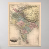 インド中央アジア ポスター (正面)