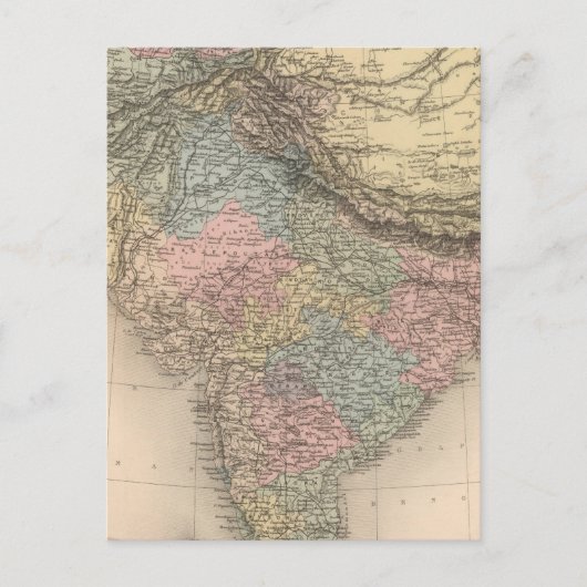 インド中央アジア ポストカード (正面)