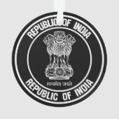 インド丸エンブレム オーナメント (裏面)