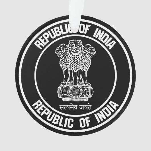 インド丸エンブレム オーナメント (正面)