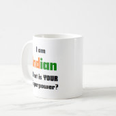 インド人 コーヒーマグカップ (正面左)