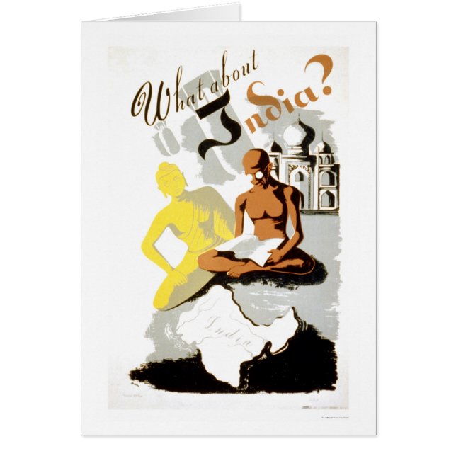 インド仏Gandhi 1941 WPA (正面)