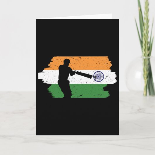 インド代表サッカーファン チームジャージ インドの国旗 カード (正面)
