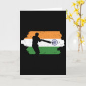 インド代表サッカーファン チームジャージ インドの国旗 カード (黄色い花)