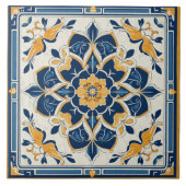 インド伝統的伝統的装飾美術4 タイル (正面)