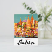 インド伝統的建物 ポストカード (スタンド正面)