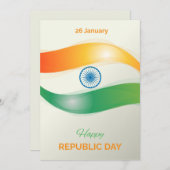 インド共和国の幸せな日 シーズンカード (正面/裏面)