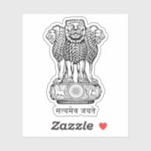 インド共和国の紋章 シール (シート)