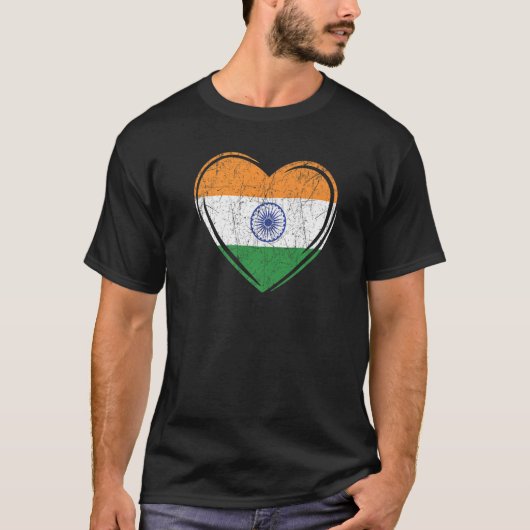 インド共和国デイインダスタンインディアン国旗2 Tシャツ (正面)