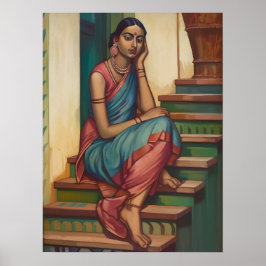 インド出身婚約したの女性 |ホームウォール ポスター