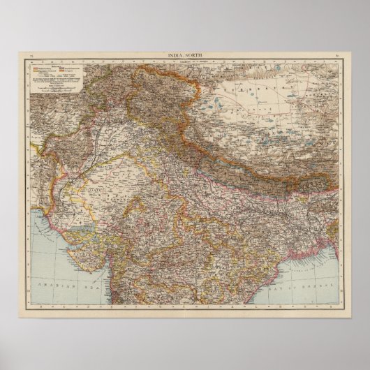 インド北部 ポスター (正面)