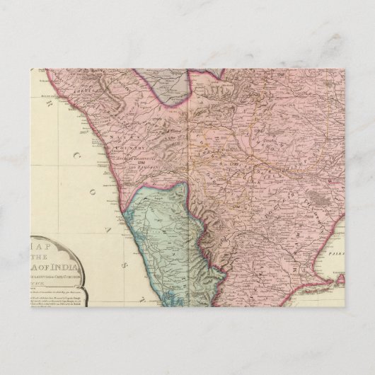 インド半島南部 ポストカード (正面)