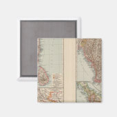 インド南部、ビルマ、マレー半島 マグネット (正面/裏面)