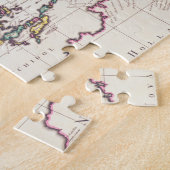 インド及び東のインディの地図 ジグソーパズル (側面)