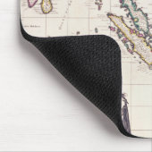 インド及び東のインディの地図 マウスパッド (コーナー)