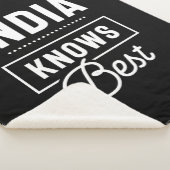 インド名パーソナライズされた誕生日ギフト シェルパブランケット (3/4)