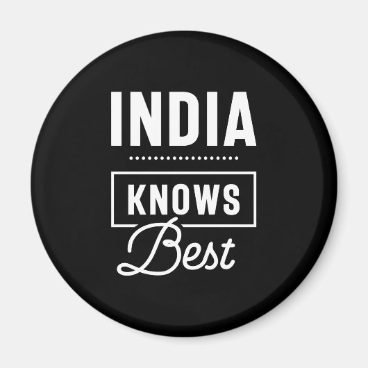 インド名パーソナライズされた誕生日ギフト マグネット (正面)