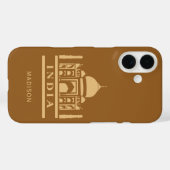 インド名前をカスタムするとカラー Case-Mate iPhoneケース (裏面 (横))