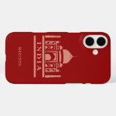 インド名前をカスタムするとカラー Case-Mate iPhoneケース (裏面 (横))