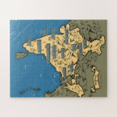 インド図解入りの、写真付きのの旅行マップ ジグソーパズル (横)