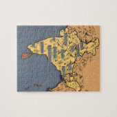 インド図解入りの、写真付きのの旅行マップ ジグソーパズル (横)