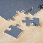 インド図解入りの、写真付きのの旅行マップ ジグソーパズル (側面)