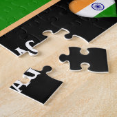 インド国旗とインディアン国/インド ジグソーパズル (側面)