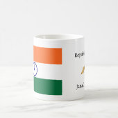 インド国旗と国歌マグカップ コーヒーマグカップ (中央)