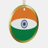 インド国旗のオーナメント セラミックオーナメント (右)