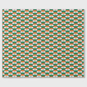 インド国旗のハニカムラッピング紙 ラッピングペーパー (フラット)