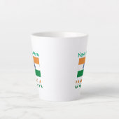 インド国旗の名前入り カフェラテマグ (正面)