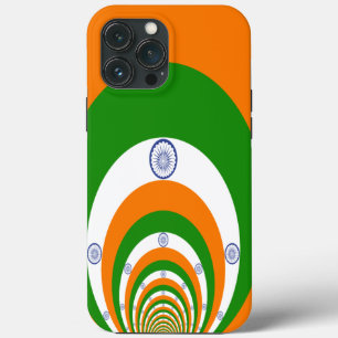 インド国旗の色万華鏡のように千変万化するパターン iPhone 13 PRO MAXケース