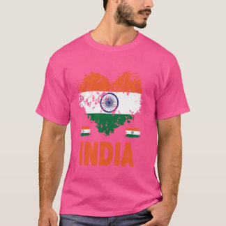 インド国旗の衣装アイディア子供へ&ノベルティインディアンF Tシャツ
