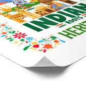 インド国旗の衣装アイディア子供へ& Indi ポスター (角)