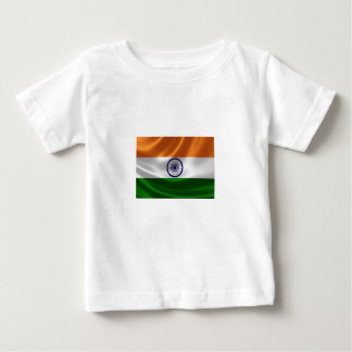 インド国旗のTシャツ ベビーTシャツ