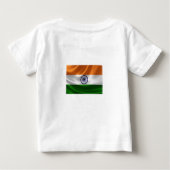 インド国旗のTシャツ ベビーTシャツ (裏面)