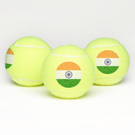 インド国旗を掲げた愛国的なテニスボール テニスボール