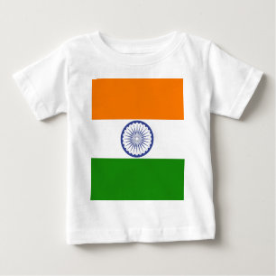 インド国旗アショカチャクラ ベビーTシャツ