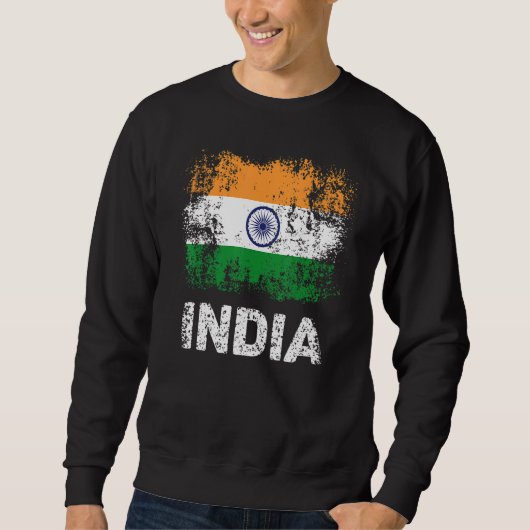 インド国旗インディアン国旗 スウェットシャツ (正面)